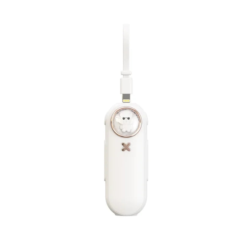 Kawaii 5000mAh Mini Power Bank 🌈 Cute Cartoon Design with Built-in Cable for Universal Phones 📱✨