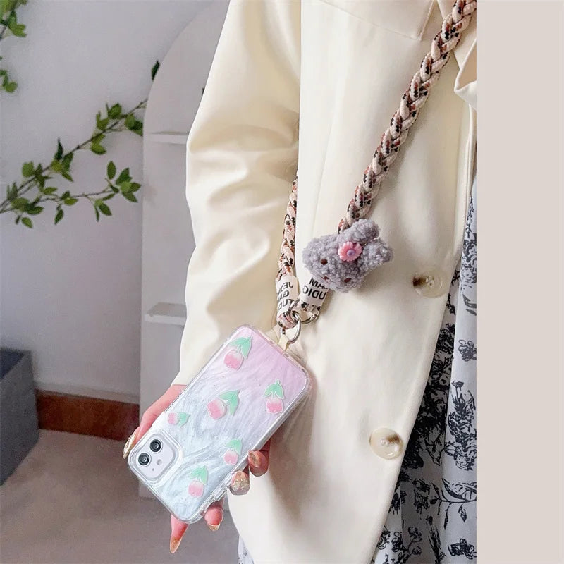 Kawaii Outdoor Adventure Lanyard 🌟✨ Cute Mobile Phone Strap for Women - Anti-Loss & Fashionable Hanging Accessory! 🎀📱