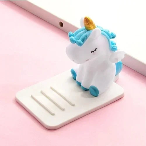🌈 Adorable Unicorn Phone Stand ✨ Cute Anti-Slip Holder for Your Desk 📱 Perfect for iPhone, Xiaomi, Huawei & Samsung! 🦄 - Pixie Quill