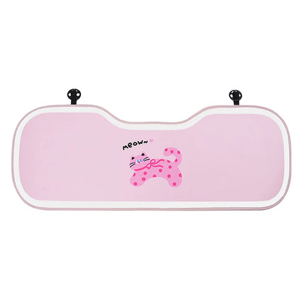 Cute Pink Heart-Shaped Plush Car Neck Pillow 💖✨ | Kawaii Headrest Cushion for Girly Car Decor 🚗💕