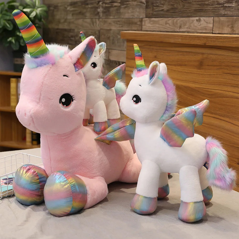 Adorable Kawaii Unicorn Plush 🌈✨ - Soft Pink Horse Dreamy Pillow for Sweet Girls 🎀 | Perfect Gift for Kids & Cozy Home Decor! 🦄💖