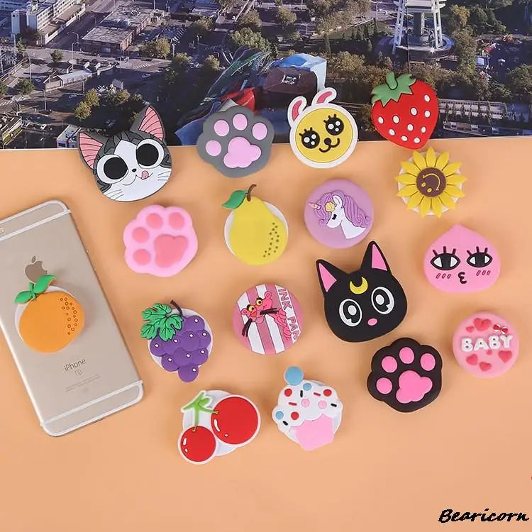 Adorable Cat Paw Phone Grip 🐾✨ Cute Cartoon Stand for Your Mobile Device! - Pixie Quill