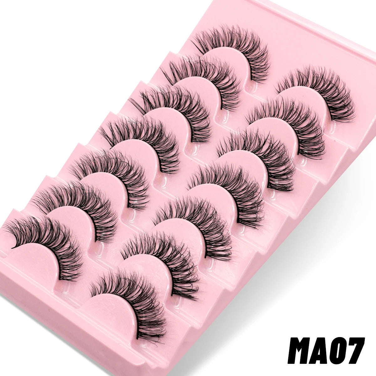 Manga Lashes 3D Natural Fluffy Cross Wispy Eyelashes 😺✨