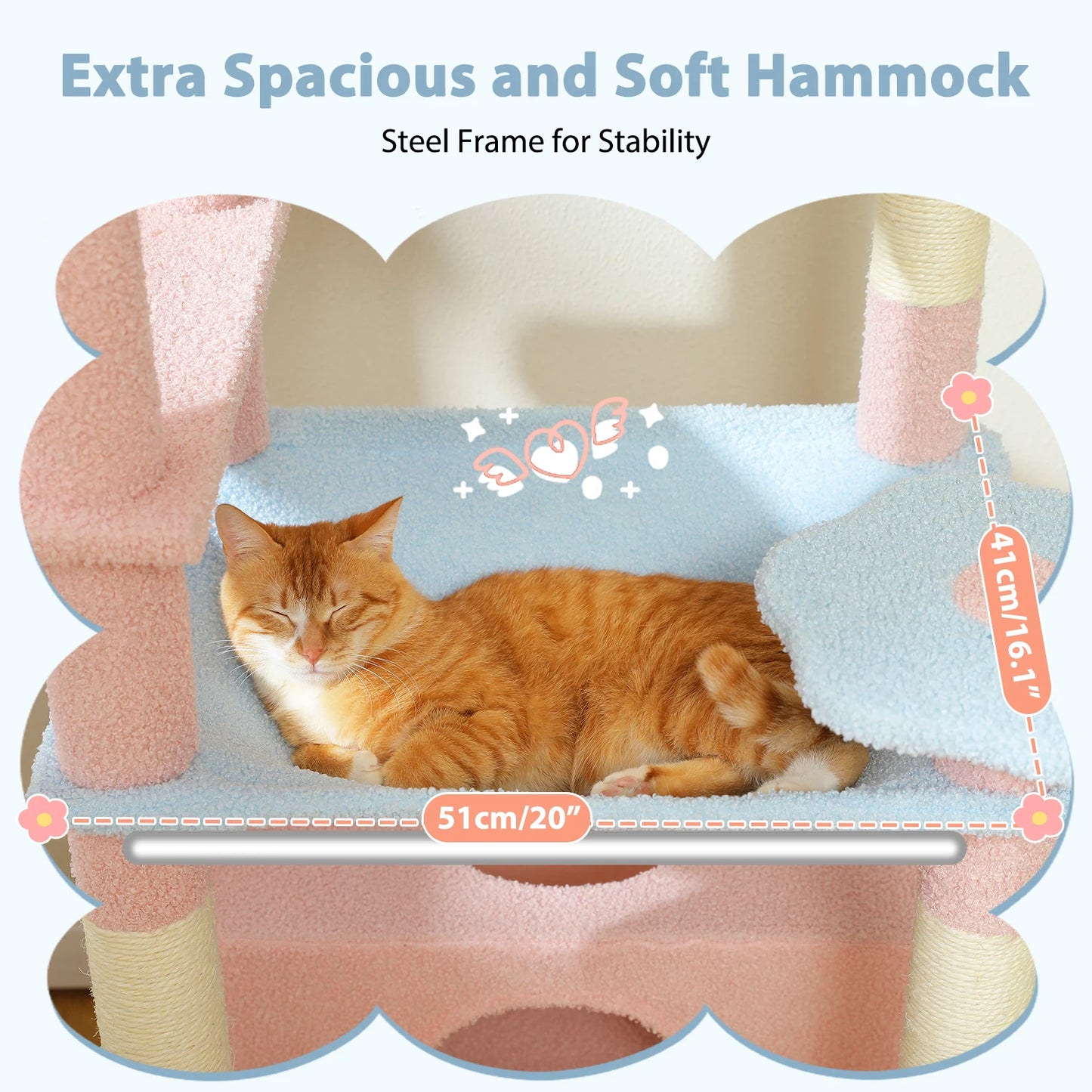 🌟 Cuddle Castle: 184cm Cat Adventure Tower with Cozy Hammocks & Scratching Fun! 🐾🏰