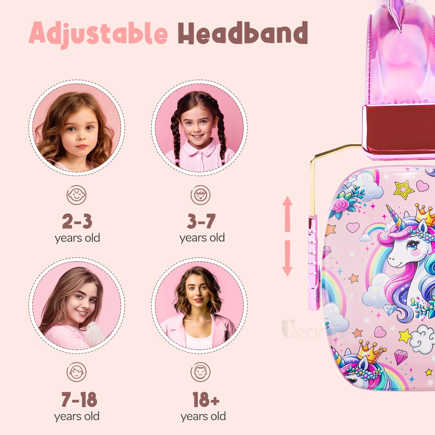 🌈✨ Adorable Unicorn Kids Headphones with Mic 🎧 | 85dB Volume Limit for Safe Listening 🎀 | Perfect for iPads, School & Travel 🦄💖