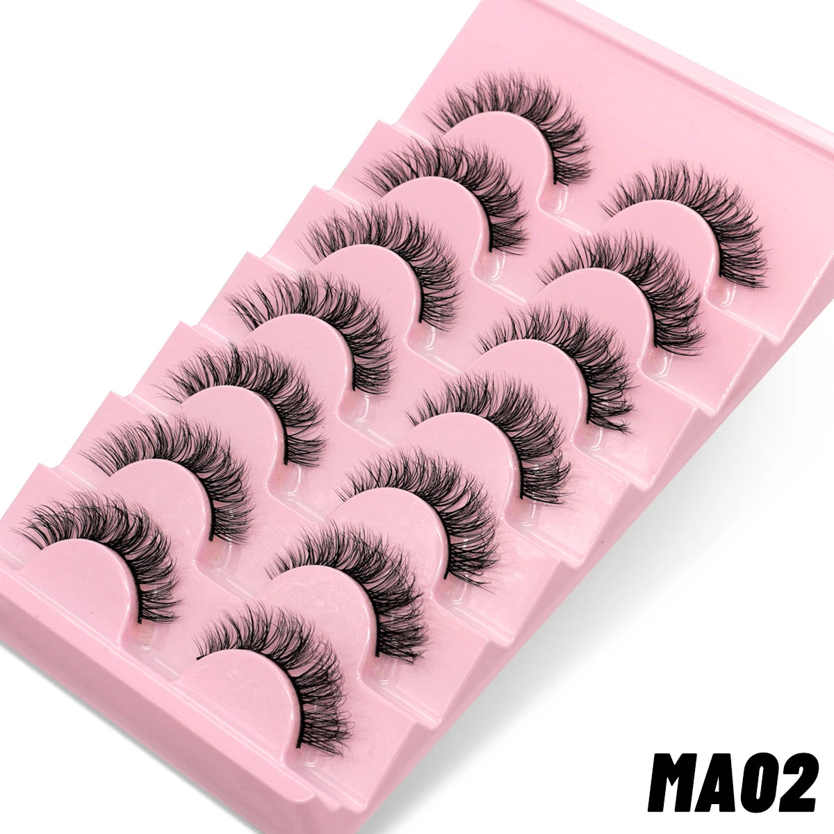 Manga Lashes 3D Natural Fluffy Cross Wispy Eyelashes 😺✨