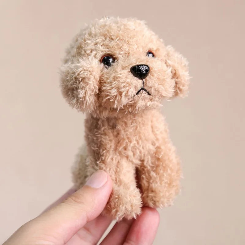 12CM Teddy Plush Keychain Dog Pendant For Backpack And Car Decor 🐶🎀