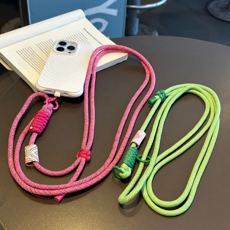 Kawaii Retro Phone Strap 🌈✨ Adjustable Crossbody Lanyard & Anti-Loss Cord for Cute Adventures! 📱💕