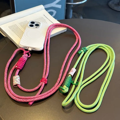 Kawaii Retro Phone Strap 🌈✨ Adjustable Crossbody Lanyard & Anti-Loss Cord for Cute Adventures! 📱💕