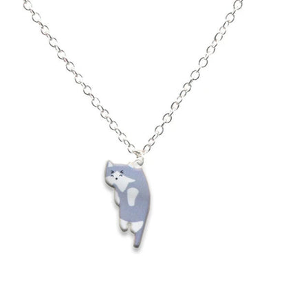 Kawaii Cartoon Cat Pendant Necklace 🐾✨ - Colorful Metal Choker for Couples & Friends | Adorable Party Jewelry! 🎉💖