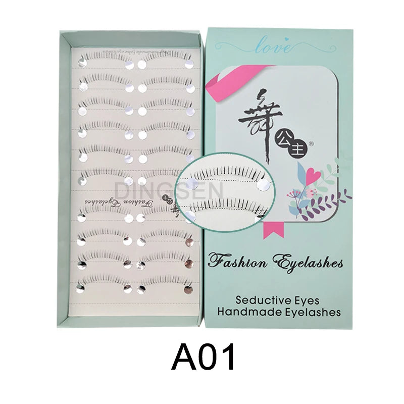 Adorable Manga Style False Eyelashes 10 Pairs Natural Full Strip Lashes For Anime Look Makeup ✨🐰🎀🌸