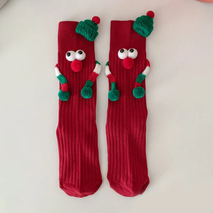 Cute Christmas Cartoon Socks For Women Mid Calf Cozy Gift 🧦🎄🎁