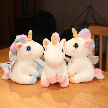 Colorful Unicorn Plush Toy 25cm Cute Cartoon Soft Stuffed Doll Gift For Kids CE Certified 🦄🧸✨