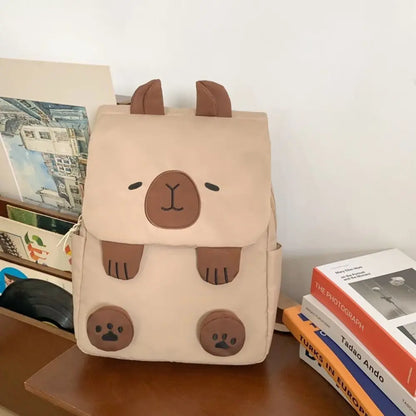 Adorable Kawaii Capybara Backpack 🐾 | Large Capacity Travel Bag 🎒 | Perfect for Students & Couples 💕 | Waterproof Crossbody Handbag 🎁