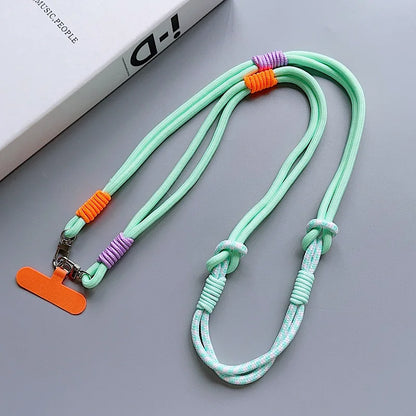 Kawaii Handwoven Phone Lanyard 🌈✨ | Long Crossbody Strap - Sturdy & Cute Anti-Loss Accessory for All! 💖📱