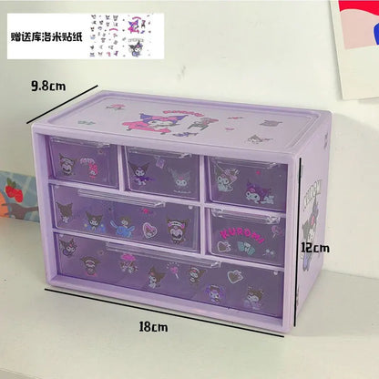 Kawaii Stackable & Foldable Desk Organizer 🌸✨ | Cute Yiwi Stationery Holder for Students and Offices! 🖊️📚