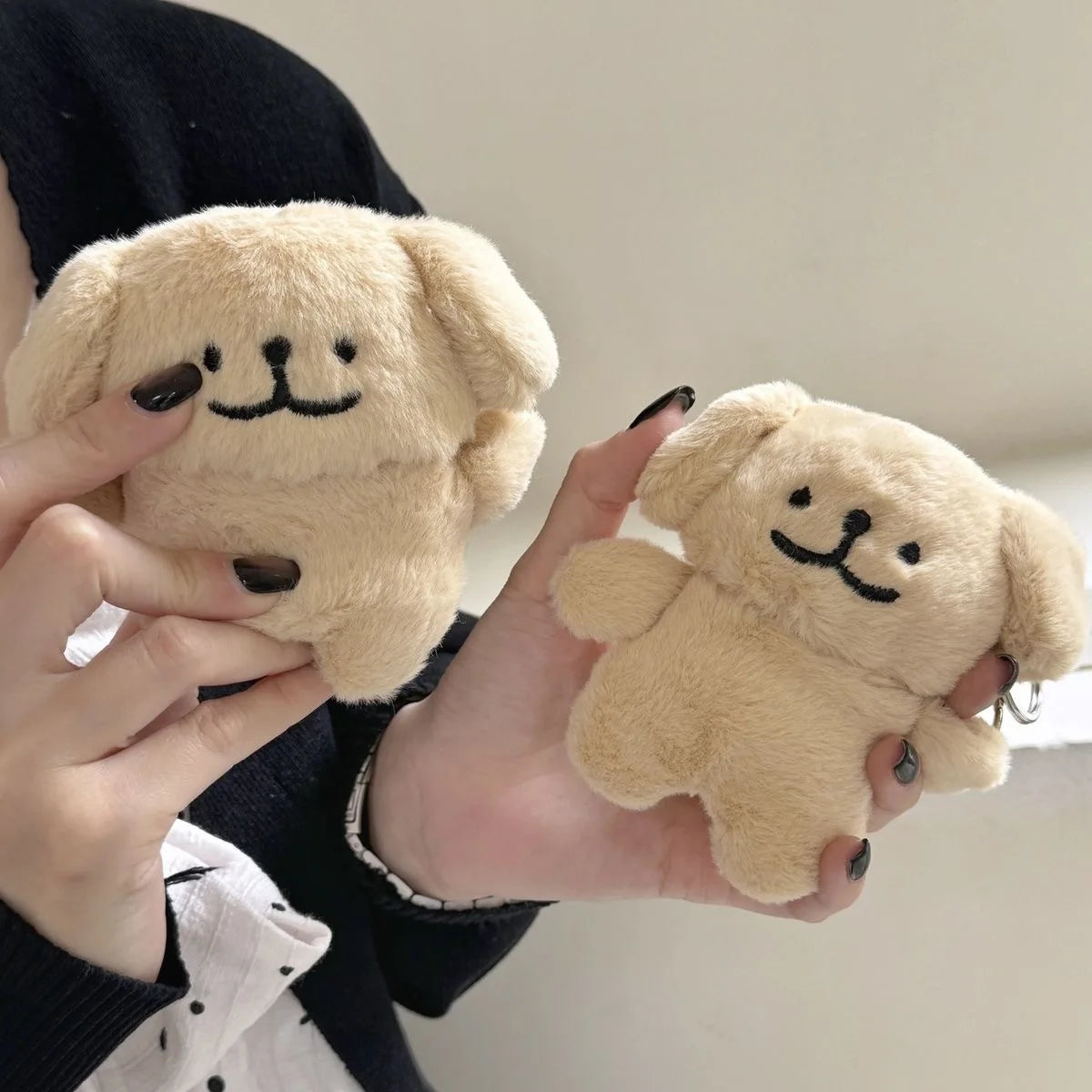 Kawaii Fluffy Bear & Bunny Silicone Case for Apple AirPods Pro 1 & 2 🐻🐰✨ - Adorable Earphone Cover for Girls in Autumn & Winter!