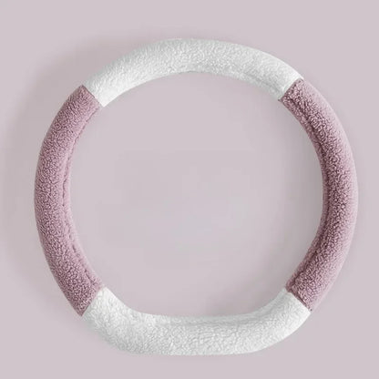 Kawaii Plush Steering Wheel Cover for Cozy Winter Drives ❄️💖 Cute & Anti-Slip Car Accessory