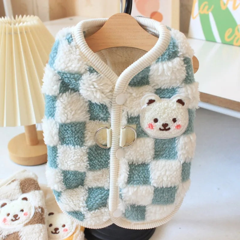 Plaid Snuggle Paws 🍂🐾 Cozy Winter Vest for Tiny Tails 🐶✨
