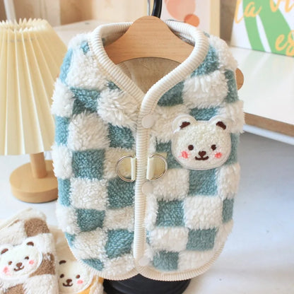 Plaid Snuggle Paws 🍂🐾 Cozy Winter Vest for Tiny Tails 🐶✨