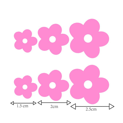 Kawaii Flower Power 🌸✨ Cute Vinyl Decals for Car Rearview Mirror & More! 🌈💖