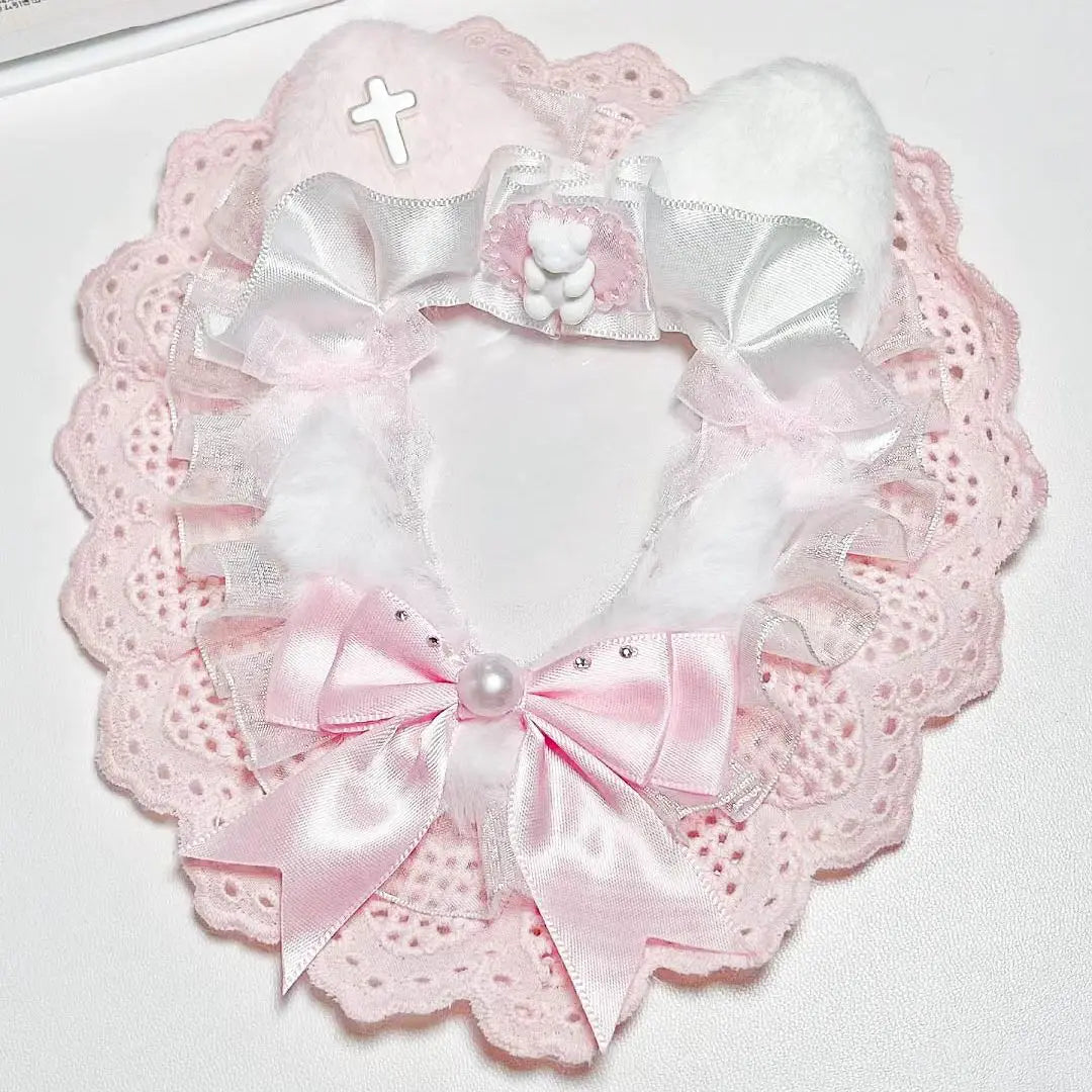 Sweet Lace Photo Card Holder Case For Kpop ID Cards Toploader Sleeve 🃏💖