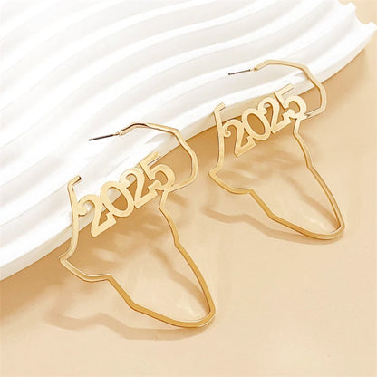 Kawaii 2025 Heart & Star Earrings ✨💖 Trendy Digital Symbols for New Year Celebrations! 🎉👂