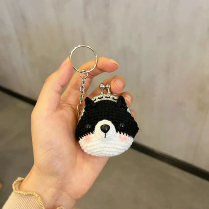 Charming Crochet Animal Keychain Bag Rabbit Plush Pendant Handmade 🧶🐰