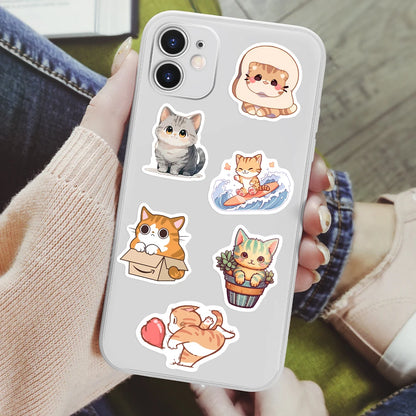 Adorable Kawaii Cat Stickers 🐱✨ - Cute Anime Pets for DIY Fun on Phones, Laptops & More! 🎨💕