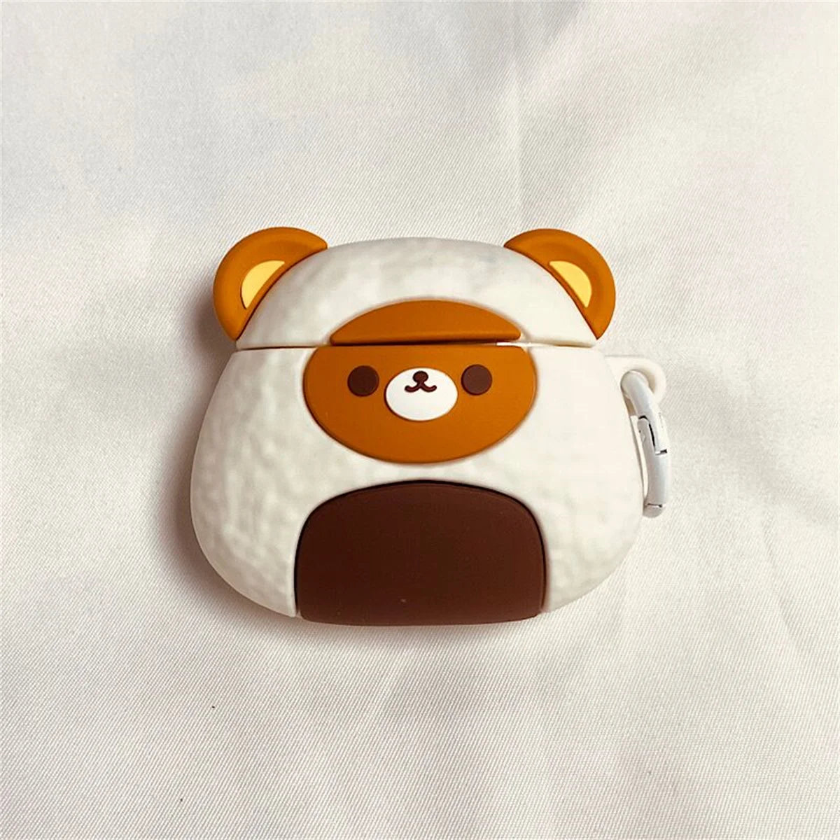 Kawaii Bear Rice & Veggie Roll Silicone Case for AirPods 🎉🐻🌱
