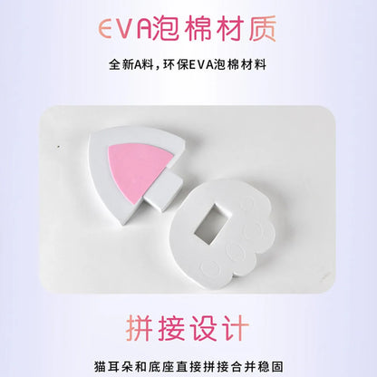 Kawaii 3D Cartoon Rabbit & Cat Ear Stickers 🐰🐱 | Cute EVA Foam Car Roof Decor Accessories 🌈💖
