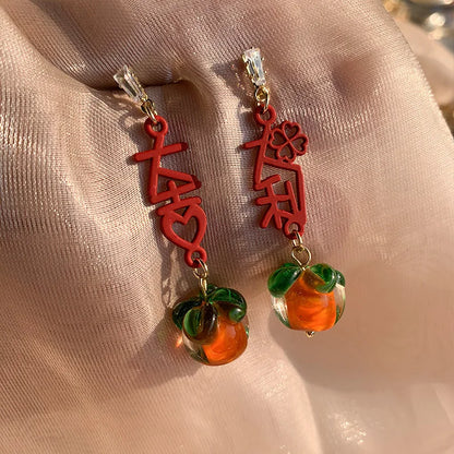 Christmas Red Bow Snowflake Drop Earrings For Women Long Party Jewelry Gift 🎀❄️✨