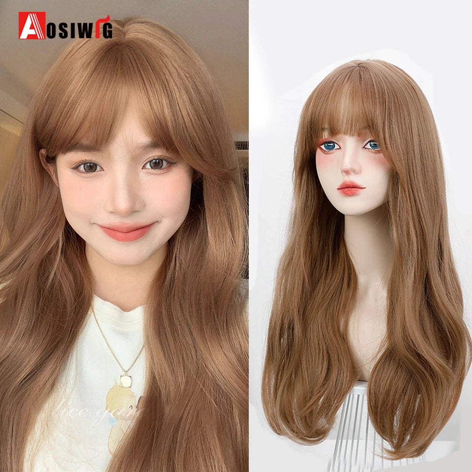 Cute Ombre Blonde & Black Double Ponytail Lolita Wig 🎀✨ - Kawaii Cosplay Hair with Bangs for Harajuku Style! 💖👸