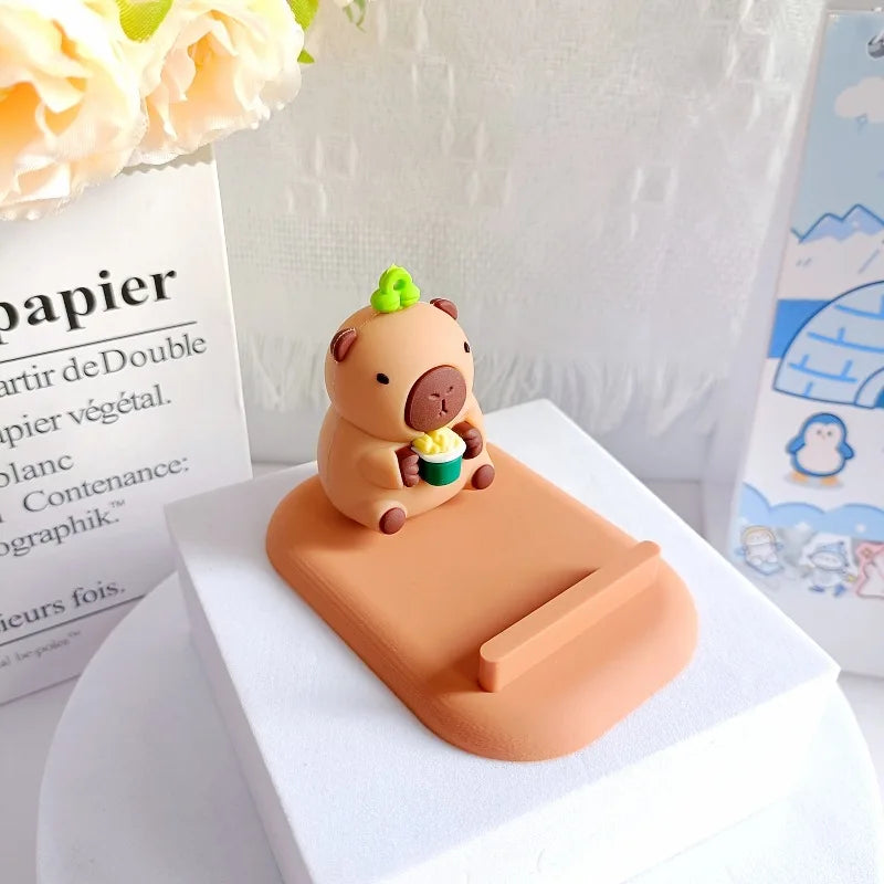 Kawaii Capybara Phone Holder 🐾 | Adorable Handmade Desk Toy 🎁 | Perfect Gift for Kids & Collectors! 🌟
