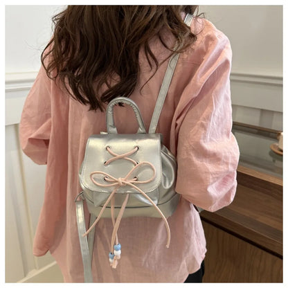 Kawaii Mini PU Backpack 🎒✨ Cute Girls' High-Capacity Shoulder Bag for School & Leisure 💖
