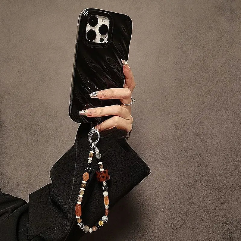 Original Vintage Handmade Beaded Phone Strap Charm Lanyard For Mobile Camera 📷🎀