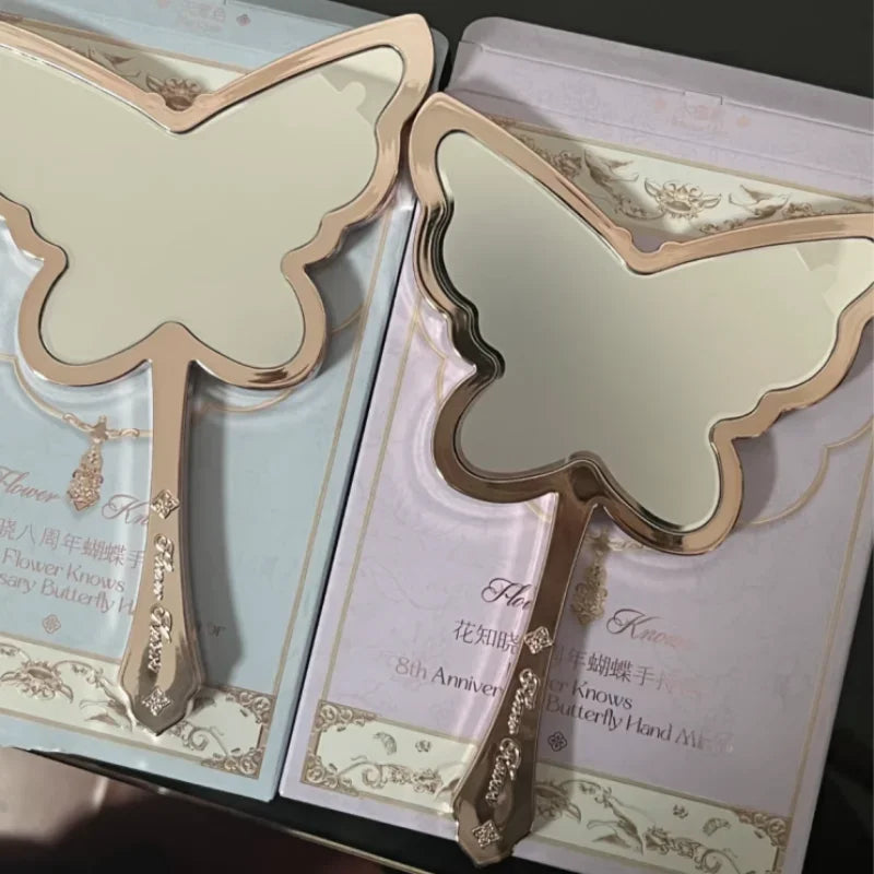 Kawaii Butterfly Makeup Mirror 🦋✨ | Flower Knows 8th Anniversary Handheld Vanity Delight 💖