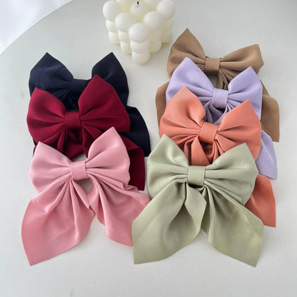 Kawaii Rainbow Bow Hair Clips 🎀✨ | Adorable Satin Barrettes for Girls & Women | Cute Butterfly Hair Accessories 🦋🌈