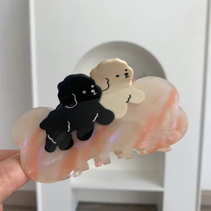 New Double Koalas Hair Clip Cartoon Design Cute Accessory For Girls 💖🐨✨