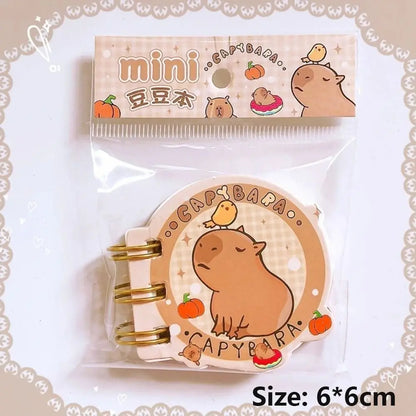 Kawaii Capybara Mini Notebook 📒✨ | Adorable Random Color Writing Pad for Creative Souls! 🐾🌈