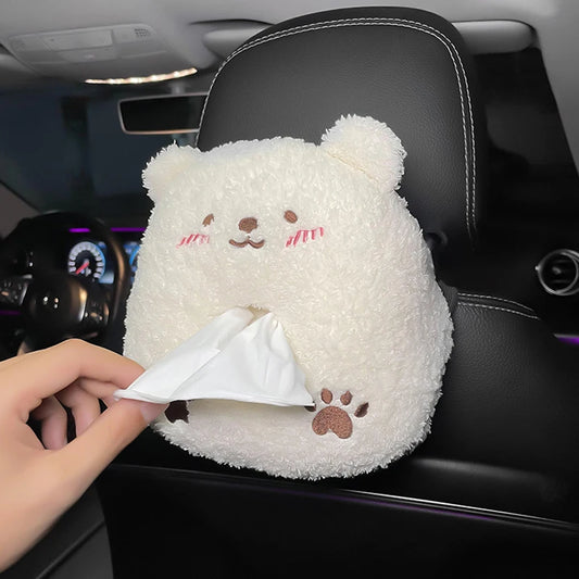 lush Penguin & Polar Bear Tissue Box Holder 🐧🧊 - Kawaii Car Napkin Organizer & Cute Animal Décor for Your Auto! 🎉