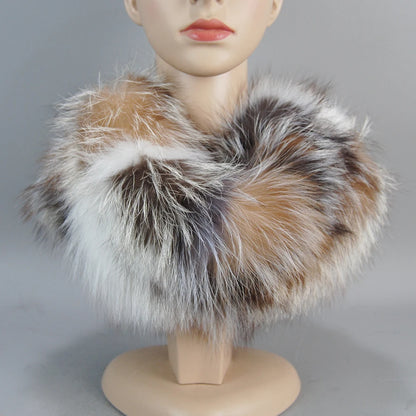 Luxurious Real Fox Fur Scarf For Women With Raccoon Fur Accents Winter Warmth Cute Cozy Headbands And Muffler 🦊❄️
