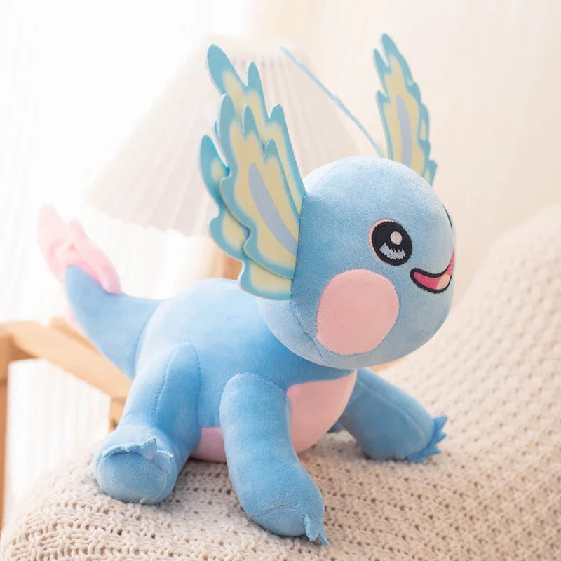 Adorable 25cm Kawaii Axolotl Plushie 🦑💖 Colorful Cartoon Salamander Stuffed Animal - Perfect Gift for Kids 🎁✨