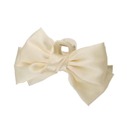 Kawaii Large Satin Bow Hair Claw 🎀✨ Adorable Hair Accessory for Trendy Girls - 12CM Fashion Statement!