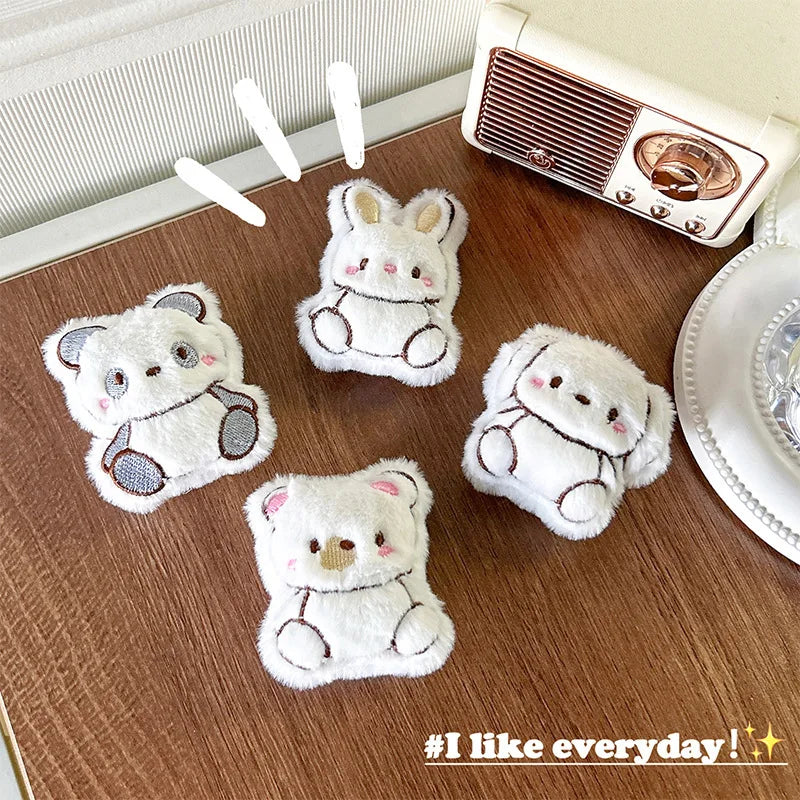 Phone Holder Grip Socket Pop Bracket Expanding Plush Red Panda Rabbit Mobile Phone Stand Cute Ins Wind Dog Pasted Desktop