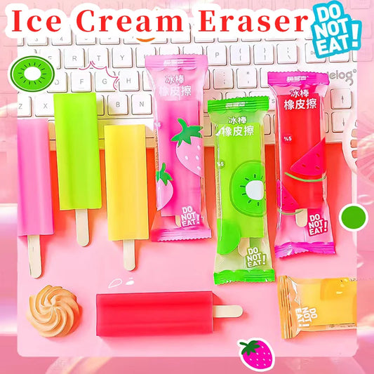 🍦 Adorable Ice Cream Rubber Erasers 🍧 | Cute Classroom Essentials & Teacher Gifts ✏️✨