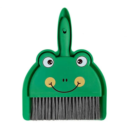 Kawaii Mini Broom & Dustpan Set 🐰🐻🐸 | Adorable Cartoon Cleaning Duo for Fun Home Chores! 🌈✨