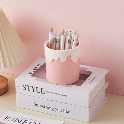 Kawaii Snail & Ice Cream Pencil Holder 🐌🍦 | Cute Multi-functional Desk Organizer for Students ✏️📚