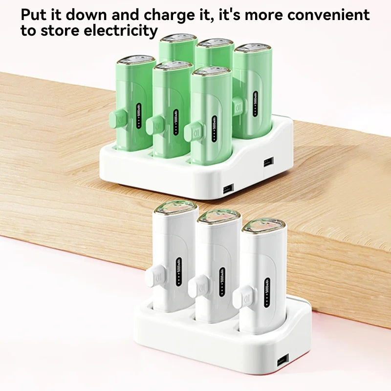 Kawaii 5000mAh Pet Power Bank 🐾💖 Mini Capsule Fast Charge for iPhone & Type-C! 🚀✨