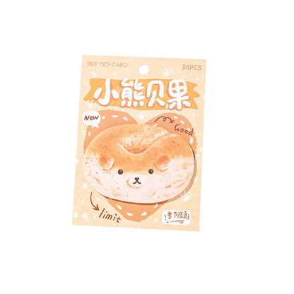 🐾 Adorable Animal Toast Sticky Notes - 30 Sheets of Cuteness for Your Planner! 🍞✨